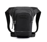 Bagaglia per le gambe di moto regolabile Tempo libero Sport all'aria aperta Gamba Coscia Zaino Uomo Equitazione Marsupio Marsupio Notte Riflettente Petto Borse a tracolla Marsupio(Black)