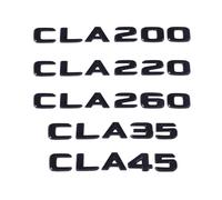 Bagagliaio di Un'auto Parole Logo Badge Emblem Decalcomanie Adesivo Compatibile con CLA CLA35 CLA45 CLA180 CLA200 CLA250 CLA220 CLA260 W117 W118(Gloss black,CLA200)