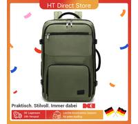 Bagaglio a mano KONO Travel Backpack | Impermeabile e resistente all'aereo | Pronto di fine settimana da 38 litri | 55x35x20 cm Black