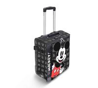 Disney Topolino Surprise-Valigia da Cabina Pieghevole, Nero, 20 x 40 x 55 cm, Capacità 44 L