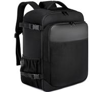 Bagaglio a Mano per Easyjet 45x36x20 Zaino da Viaggio Aereo Bagaglio a Mano con Caricatore USB Impermeabile Antifurto Zaino Aereo per Laptop da 15.6Pollici Lavor Borsa da Viaggio per Donna Uomo, Nero