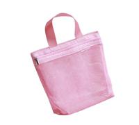 Bagaglio in poliestere resistente con scomparto a rete trasparente per trucco e oggetti per la cura individuale, borsa da toilette a rete, B, Bellezza di massa