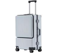 Bagaglio Valigia Trolley Bagagli da Cabina in Alluminio con Apertura Frontale Cassetta di Sicurezza per Ruote Universale Imbarco per Viaggi d'Affari Valigie Trolley Bagaglio a Mano (Color : A, Size