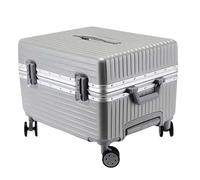 Bagaglio Valigia Trolley Bagaglio A Mano Valigia Con Manico Largo Da 20 Pollici, Guscio Rigido Con Telaio In Alluminio Valigie Trolley (Color : Blue,Silver, Size : 20inch)