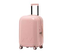 Bagaglio Valigia Trolley Set Di Valigie Rigide Con Valigia Trolley Con Foro Di Ricarica USB Con Blocco Codice TSA Valigie Trolley (Color : Rosa, Size : 20IN)