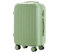 Bagaglio Valigie con ruote Bagagli portatili Bagagli di grande capacità Valigie rigide Lucchetto a combinazione di sicurezza Bagaglio a mano Attrezzatura da viaggio (Color : Green-, Size : 24inch)