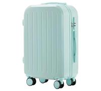 Bagaglio Valigie con ruote Bagagli portatili Bagagli di grande capacità Valigie rigide Lucchetto a combinazione di sicurezza Bagaglio a mano Attrezzatura da viaggio (Color : Blue-, Size : 24inch)
