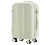 Bagaglio Valigie con ruote Bagagli portatili Bagagli di grande capacità Valigie rigide Lucchetto a combinazione di sicurezza Bagaglio a mano Attrezzatura da viaggio (Color : White-, Size : 24inch)