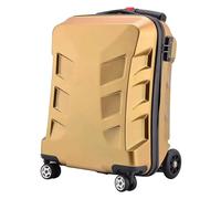 Bagaglio Valigie con ruote da 20 pollici bagaglio a mano creativo pc scooter valigia rigida impermeabile antiurto bagaglio for studenti Leggero e resistente(Gold-)