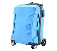 Bagaglio Valigie con ruote da 20 pollici bagaglio a mano creativo pc scooter valigia rigida impermeabile antiurto bagaglio for studenti Attrezzatura da viaggio(Blue-)