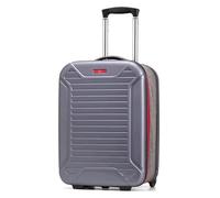 Bagaglio Valigie da trasporto pieghevoli Valigie da 20 pollici Custodia rigida for PC Bagagli Valigie con serratura a combinazione portatile Trolley retrattile Leggero e resistente(Red)