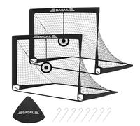 BAGAIL Football Goal, Pop up rete da calcio con obiettivo obiettivo, picchetti di terra e borsa portatile da trasporto, facile da montare, ideale per l'allenamento del giardino e partite ricreative