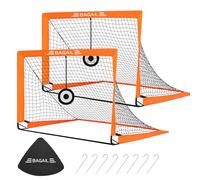 BAGAIL Football Goal, Pop up rete da calcio con obiettivo obiettivo, picchetti di terra e borsa portatile da trasporto, facile da montare, ideale per l'allenamento del giardino e partite ricreative