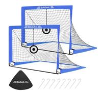 BAGAIL Football Goal, Pop up rete da calcio con obiettivo obiettivo, picchetti di terra e borsa portatile da trasporto, facile da montare, ideale per l'allenamento del giardino e partite ricreative