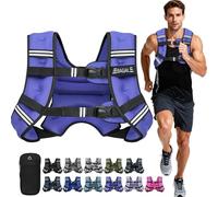 Bagail Gilet Appesantito Per l'Allenamento Della Forza, Misura Del Busto Regolabile, Comoda Tasca, Gilet Appesantito Con Sabbia di Ferro, Ideale per la palestra, lo yoga e l'aerobica