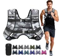 Bagail Gilet Appesantito Per l'Allenamento Della Forza, Misura Del Busto Regolabile, Comoda Tasca, Gilet Appesantito Con Sabbia di Ferro, Ideale per la palestra, lo yoga e l'aerobica