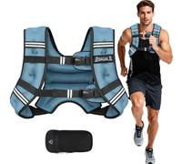 Bagail Gilet Appesantito Per l'Allenamento Della Forza, Misura Del Busto Regolabile, Comoda Tasca, Gilet Appesantito Con Sabbia di Ferro, Ideale per la palestra, lo yoga e l'aerobica