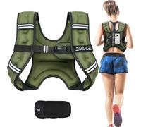 Bagail Gilet Appesantito Per l'Allenamento Della Forza, Misura Del Busto Regolabile, Comoda Tasca, Gilet Appesantito Con Sabbia di Ferro, Ideale per la palestra, lo yoga e l'aerobica