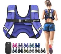 Bagail Gilet Appesantito Per l'Allenamento Della Forza, Misura Del Busto Regolabile, Comoda Tasca, Gilet Appesantito Con Sabbia di Ferro, Ideale per la palestra, lo yoga e l'aerobica