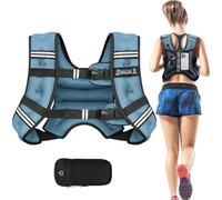 Bagail Gilet Appesantito Per l'Allenamento Della Forza, Misura Del Busto Regolabile, Comoda Tasca, Gilet Appesantito Con Sabbia di Ferro, Ideale per la palestra, lo yoga e l'aerobica