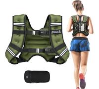 Bagail Gilet Appesantito Per l'Allenamento Della Forza, Misura Del Busto Regolabile, Comoda Tasca, Gilet Appesantito Con Sabbia di Ferro, Ideale per la palestra, lo yoga e l'aerobica