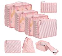 BAGAIL Set di 8 Cubi da Imballaggio per Valigie, Organizzatori per Bagagli Leggeri, Cubi da imballaggio per Accessori da Viaggio