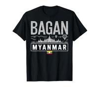 Bagan Myanmar Bold Tipo Viaggio Souvenir Maglietta