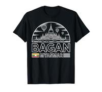 Bagan Myanmar Scenic Arch Viaggio Souvenir Maglietta