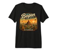 Bagan Myanmar Viaggio a Bagan Vacation Family Maglietta Premium