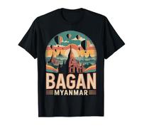 Bagan, Myanmar Vivid Scene, Souvenir di Viaggio Maglietta
