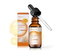 Bagavs Siero Illuminante alla Vitamina C, Siero Viso con Acido Ialuronico & Niacinamide, Idratazione Profonda, Riduce le Macchie Scure, Dona Luminosità & Ripara la Barriera Cutanea-30ml