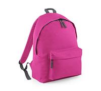 BagBase B125jfugp Zaino alla Moda, Fucsia/Grigio Grafite, M Unisex-Adulto
