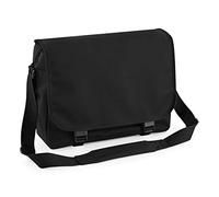 BagBase Bg021blac, Borsa Messenger Unisex-Adulto, Nero, M