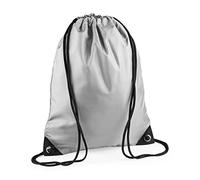 BagBase Bg010silv, Borsa da Ginnastica Premium Unisex, Argento, M