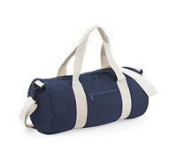 BagBase Originale Barile Borsone BG140 - Borsone sportivo da viaggio unisex - Blu Marino francese/bianco sporco