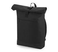 BagBase Bg855blac Zaino Roll-Top, Nero, M Unisex-Adulto