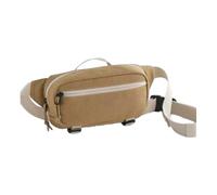 Bagbase Marsupio Ramble - Sabbia del deserto, borsa da viaggio in poliestere riciclato con tasche principali e frontali con cerniera, gancio interno per chiavi, cinghie di compressione e cinghia