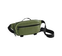 Bagbase Ramble - Marsupio da viaggio in poliestere riciclato, con tasche principali e frontali con cerniera, gancio interno per chiavi, cinghie di compressione e cinghia regolabile per cintura
