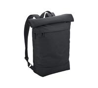 BagBase Simplicity Zaino Roll-Top - Grigio Grafite - Zaino per computer portatile in poliestere riciclato idrorepellente con scomparto imbottito da 15,6", chiusura magnetica, tasche multiple
