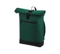 BagBase Zaino Roll-Top - Classic Red, Zaino per laptop compatibile fino a 15,6", scomparto imbottito per laptop, tasca frontale con cerniera, comode cinghie imbottite e pannello posteriore