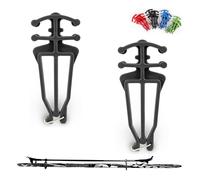 Bagdent Porta-bastoni da sci e bastoni, 1 paio, universale, colore: nero