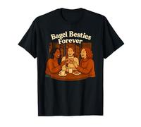 Bagel Besties Forever Funny Brunch Bagel Day Maglietta