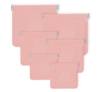 Bagentry 6 sacchetti organizer in pelle PU con chiusura a scatto, 3 dimensioni piccole, senza cerniera, borsa portatile per cosmetici a chiusura automatica, per donne, monete, viaggi, rossetti,