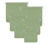 Bagentry 6 sacchetti organizer in pelle PU con chiusura a scatto, 3 dimensioni piccole, senza cerniera, borsa portatile per cosmetici a chiusura automatica, per donne, monete, viaggi, rossetti