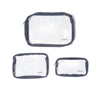 baggallini Buste da viaggio trasparenti, taglia unica, Marina francese, Taglia unica, Sacchetti da viaggio trasparenti