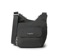 Baggallini Criss Cross Borsa Messenger, Grigio (Charcoal)