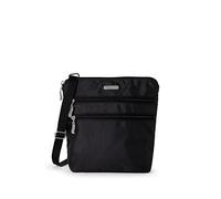 Baggallini, Essential Borsa da donna - Supporto per carte RFID integrato - Crossbody Portafoglio con accesso rapido e scomparto per cellulare, Nero