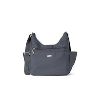 Baggallini, Essential Crossbody donna con porta carte RFID integrato, borsa da viaggio Hobo con custodia, grigio scuro