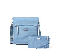 Baggallini Go Bagg with RFID Phone Wristlet, Tracolla Donna, Aciano