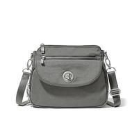 Baggallini International Calais - Borsa a tracolla, grigio (Sterling Shimmer), Taglia unica